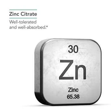 Nutricology Zinc Citrate 25mg for Immune and Cognitive Support