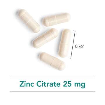 Nutricology Zinc Citrate 25mg for Immune and Cognitive Support