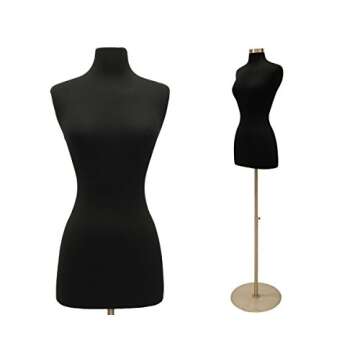 JF-FWPW-4 Size 2-4 Dress Form with Free Black Cover