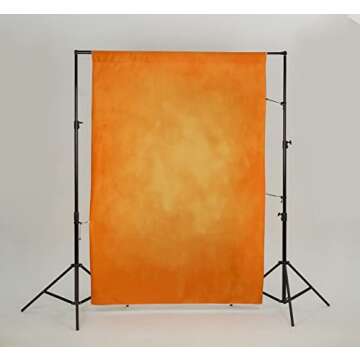 Kate Orange Photography Backdrops Abstract Photo Backdrop Poratrait Background for Photoshoot, 5x7ft