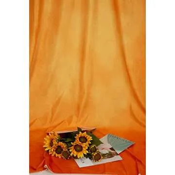 Kate Orange Photography Backdrops Abstract Photo Backdrop Poratrait Background for Photoshoot, 5x7ft