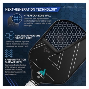 JOOLA Ben Johns Pickleball Paddle for Superior Spin and Control