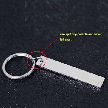 TGCNQ Anniversary Keychain You Are Worth Every Mile Between Us Long Distance Relationships Gift Silver