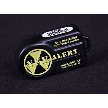 NukAlertTM Nuclear Radiation Detector & Monitor Keychain | Portable Radiation Alarm for Emergency Preparedness, Personal Safety, and Survival | Compact and Easy-to-Carry Radiation Detection Device