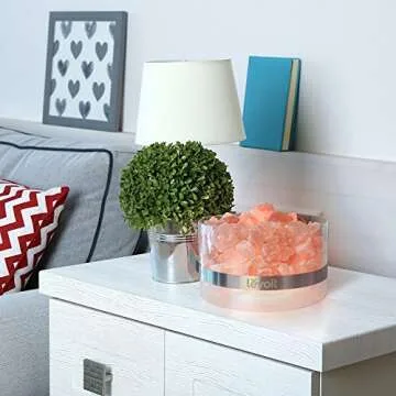 LEVOIT Aria Himalayan Salt Lamp, Pink Rock Large Crystal Natural Himilian Gift Night Light (ETL Certified) Touch Dimmer, 8.5lbs