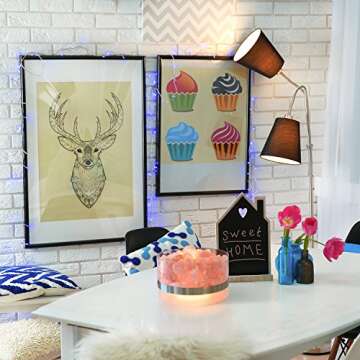 LEVOIT Aria Himalayan Salt Lamp, Pink Rock Large Crystal Natural Himilian Gift Night Light (ETL Certified) Touch Dimmer, 8.5lbs