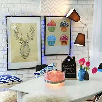 LEVOIT Aria Himalayan Salt Lamp, Pink Rock Large Crystal Natural Himilian Gift Night Light (ETL Certified) Touch Dimmer, 8.5lbs