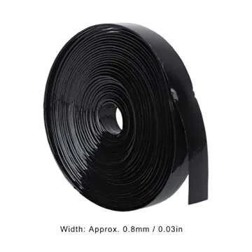 Hair Extensions Tape in Human Hair,9mm Width Hair Extensions Tape Roll,Black Keratin Glue Strip Tape Hair Extensions,Strong Adhesion Long Lasting Hair Wig Tape for Home and Hair salons