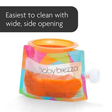 Baby Brezza Baby Food Pouches - Eco-Friendly & Reusable