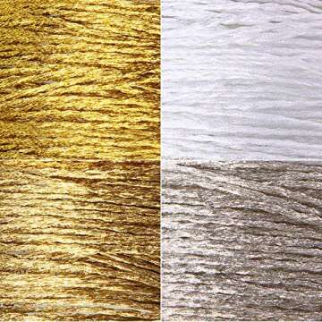 WILLBOND 24 Skeins Metallic Embroidery Threads Glitter Embroidery Floss Embroidery Floss-Cross Stitc...