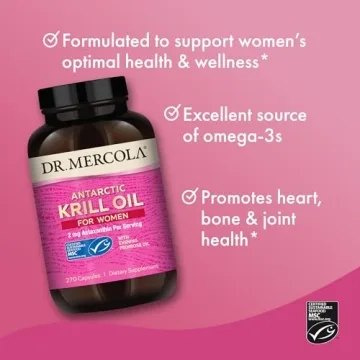 Dr. Mercola Krill Oil for Women - Premium Omega-3 Supplement