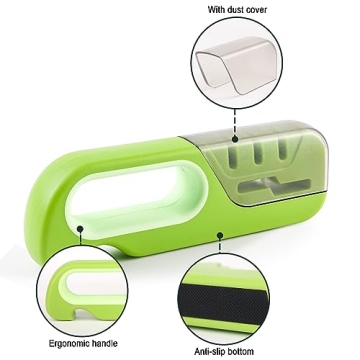 Mdlienosem Knife Sharpener - 4-in-1 Kitchen Tool