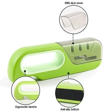 Mdlienosem Knife Sharpener - 4-in-1 Kitchen Tool