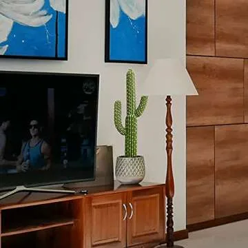 momoplant 24 Inch Faux Cactus for Home and Office Decor