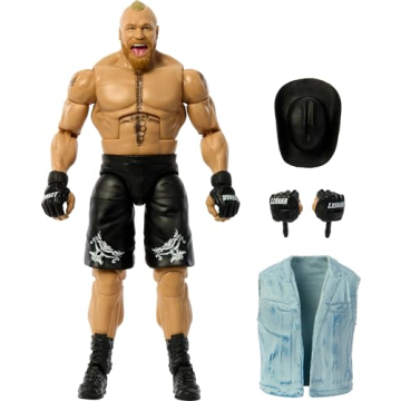 Mattel WWE Elite Collection Action Figure Brock Lesnar 6-inch with 25 Articulation Points