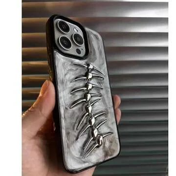 Customizable LMA Goth Phone Case for iPhones - Handmade Style