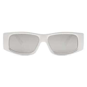 SOJOS Trendy Y2K Rectangle Polarized Sunglasses for Women Men Fashion Designer Rave Sunglasses SJ222...