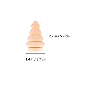 DIY Wooden Christmas Peg Dolls - 10pcs Party Toppers