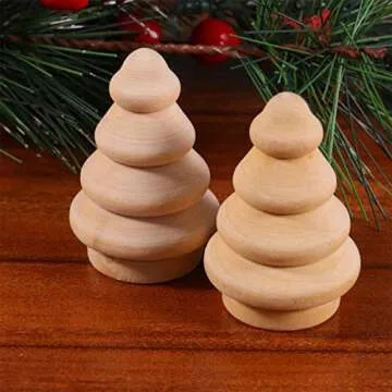 DIY Wooden Christmas Peg Dolls - 10pcs Party Toppers