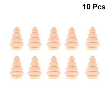 DIY Wooden Christmas Peg Dolls - 10pcs Party Toppers