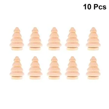 DIY Wooden Christmas Peg Dolls - 10pcs Party Toppers