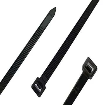 Zip Ties 4 inch 500 pcs Cable Zip Ties with 40 Pounds Tensile Strength, Black Cable Ties, Heavy Duty Self-Locking Black Nylon Tie Wraps for Indoor and Outdoor (4 inch 500 pcs, Black)