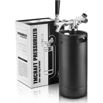 Pressurized Growler Tap System - 128oz Matte Black