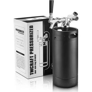 Pressurized Growler Tap System - 128oz Matte Black