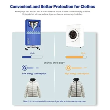 Portable Clothes Dryer with Timer, Large Capacity