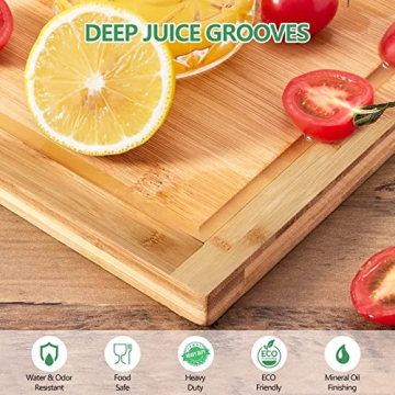 Hifybaty Expandable Bamboo Cutting Board for Kitchen