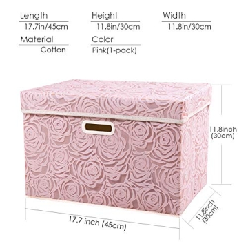 PRANDOM Stylish Collapsible Storage Bin for Home Organization