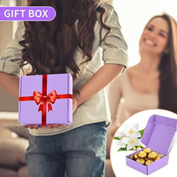 Small Purple Shipping Boxes - Pack of 25 for Gifts and More