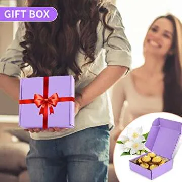 Small Purple Shipping Boxes - Pack of 25 for Gifts and More