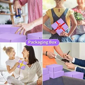 Small Purple Shipping Boxes - Pack of 25 for Gifts and More