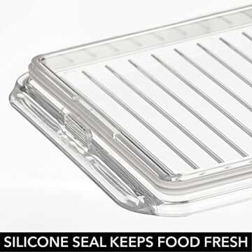 mDesign Stackable Airtight Kitchen Organizer - 4 Pack