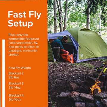 Big Agnes Blacktail Backpacking & Camping Tent, 2 Person
