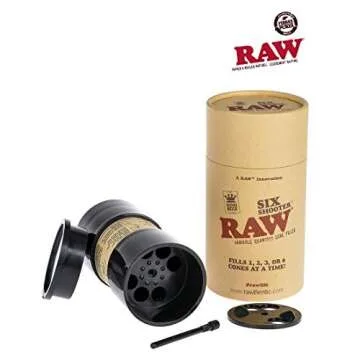 Effortless RAW Six Shooter for King Size Cone Rolling