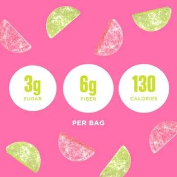 SmartSweets Sourmelon Bites - Low Sugar Gummy Candy Delight