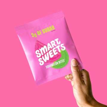 SmartSweets Sourmelon Bites - Low Sugar Gummy Candy Delight