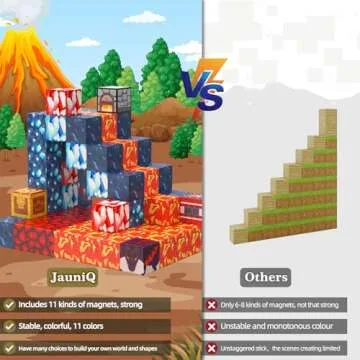 Magnetic Blocks Building Toys Gifts Construction Toys for 3 4 5 6 7 8 Year Old Boys & Girls, STEM Montessori Sensory Toys Creative Kids Toys