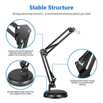 Neewer Adjustable Webcam Suspension Arm for Logitech