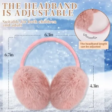 Lainlight Winter Ear Muffs for Women & Girls - Adjustable and Cozy