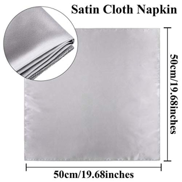 Aneco Satin Napkin Set for Elegant Dining Experience