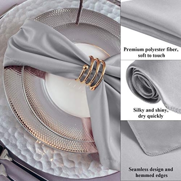 Aneco Satin Napkin Set for Elegant Dining Experience