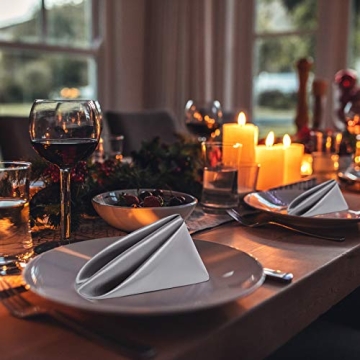 Aneco Satin Napkin Set for Elegant Dining Experience