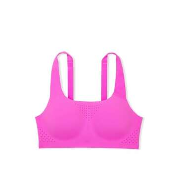 Victoria's Secret Featherweight Max Sports Bra, High Impact, Adjustable Straps, Molded Cup Bras for Women, Pink (36B)