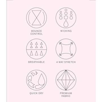 Victoria's Secret Featherweight Max Sports Bra, High Impact, Adjustable Straps, Molded Cup Bras for Women, Pink (36B)