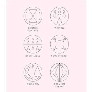 Victoria's Secret Featherweight Max Sports Bra, High Impact, Adjustable Straps, Molded Cup Bras for Women, Pink (36B)