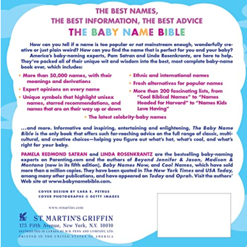 The Baby Name Bible: Ultimate Guide for New Parents