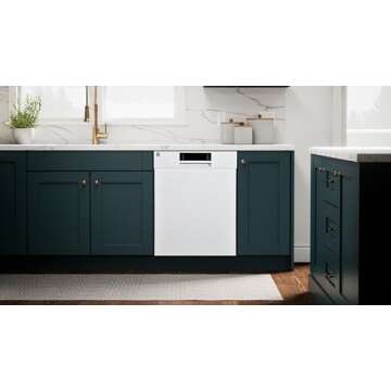 Kenmore 24" Built-In Stainless Steel Tub Dishwasher with SmartWash, Smart Dry, and MoreSpace Adjustable Rack, Energy Star Certified, White